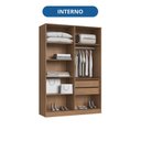 Ver imagem 6 de Guarda-Roupa Reflecta com LED Lisboa Marrom/Macadânia