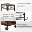 Ver imagem 3 de Carrinho Organizador Multiuso com Rodinhas para Escritório e Quarto Industrial