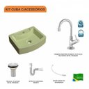Ver imagem 3 de Kit Cuba Rt41 com Torneira 1198 Metal e Válvula 1 Polegada e Sifão Pvc e Flexível Compace