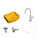 Ver imagem 2 de Kit Cuba Rt41 com Torneira 1198 Metal e Válvula 1 Polegada e Sifão Cromado e Flexível Compace