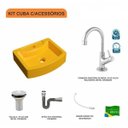 Ver imagem 3 de Kit Cuba Rt41 com Torneira 1198 Metal e Válvula 1 Polegada e Sifão Cromado e Flexível Compace