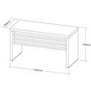 Ver imagem 4 de Mesa Tamburato 1400 - Carvalho/branco 6197