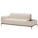 Ver imagem 1 de Sofá Molino 3 Lugares 180cm C/mesa Auxiliar Esquerdo Pés Ouro.f Bouclé Off White - Nexta Casa