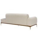 Ver mais imagens de Sofá Molino 3 Lugares 180cm C/mesa Auxiliar Esquerdo Pés Ouro.f Bouclé Off White - Nexta Casa