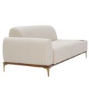 Ver imagem 7 de Sofá Molino 3 Lugares 180cm C/mesa Auxiliar Esquerdo Pés Ouro.f Bouclé Off White - Nexta Casa