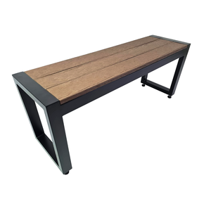 Banco de Jardim de Madeira Plastica sem Encosto 1,05 Cm Steel