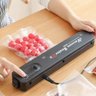 Máquina Seladora Embaladora Alimentos Vácuo Automática Portátil Doméstica - Bivolt 110v/220v - 7