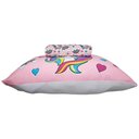 Ver imagem 5 de Jogo de Cama Joy Sweet Unicórnio Solteiro 70% Algodão 30% Poliéster Malha Rosa
