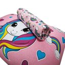 Ver imagem 2 de Jogo de Cama Joy Sweet Unicórnio Solteiro 70% Algodão 30% Poliéster Malha Rosa