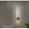 Arandela Led 12w Fit 60cm Sabre Parede Slim Preto Multicor Bivolt - 2