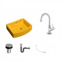 Ver imagem 2 de Kit Cuba Rt41 com Torneira 1198 Metal e Válvula Click 1 Polegada B e Sifão Cromado e Flexível Compac