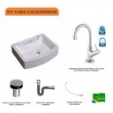 Ver imagem 3 de Kit Cuba Rt41 com Torneira 1198 Metal e Válvula Click 1 Polegada B e Sifão Cromado e Flexível Compac