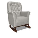 Ver imagem 6 de Poltrona de Amamentação Balanço Madeira e Puff Angelin Suede P02 - D’Rossi