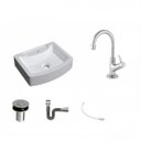 Ver imagem 2 de Kit Cuba Rt41 com Torneira 1198 Metal e Válvula Click 1 Polegada B e Sifão Cromado e Flexível Compac