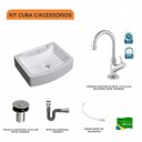 Ver imagem 3 de Kit Cuba Rt41 com Torneira 1198 Metal e Válvula Click 1 Polegada B e Sifão Cromado e Flexível Compac