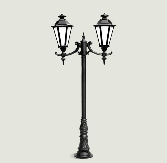 Poste para Jardim Aluminium Preto 2,30m 19000/2 Incolustre