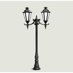 Poste para Jardim Aluminium Preto 2,30m 19000/2 Incolustre - 1