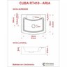 Kit Cuba Rt41 com Torneira 1198 Metal e Válvula Click 1 Polegada G e Sifão Pvc e Flexível Compace - 8