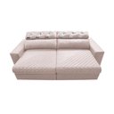 Ver imagem 5 de Sofá Retrátil e Reclinável 2,55m Molas Ensacadas Cama inBox Silver Style Thermo Gel Linho Bege