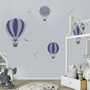 Ver imagem 3 de Papel de parede infantil para balão azul quarto de bebê M² PP20A
