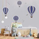 Ver imagem 2 de Papel de parede infantil para balão azul quarto de bebê M² PP20A