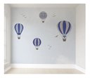 Ver imagem 1 de Papel de parede infantil para balão azul quarto de bebê M² PP20A