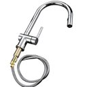 Ver imagem 1 de Torneira Gourmet Bancada Cozinha Monocomando Retratil Ducha 2 Modos de Jato Quente Frio