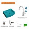 Kit Cuba Rt41 com Torneira 1198 Metal e Válvula Click 1 Polegada G e Sifão Cromado e Flexível Compac - 3