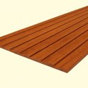 Ver imagem 4 de Kit 14 Placas Ripadas Autocolantes em MDF 197,5x60cm Amadeirado Onedoor Branco Onewall