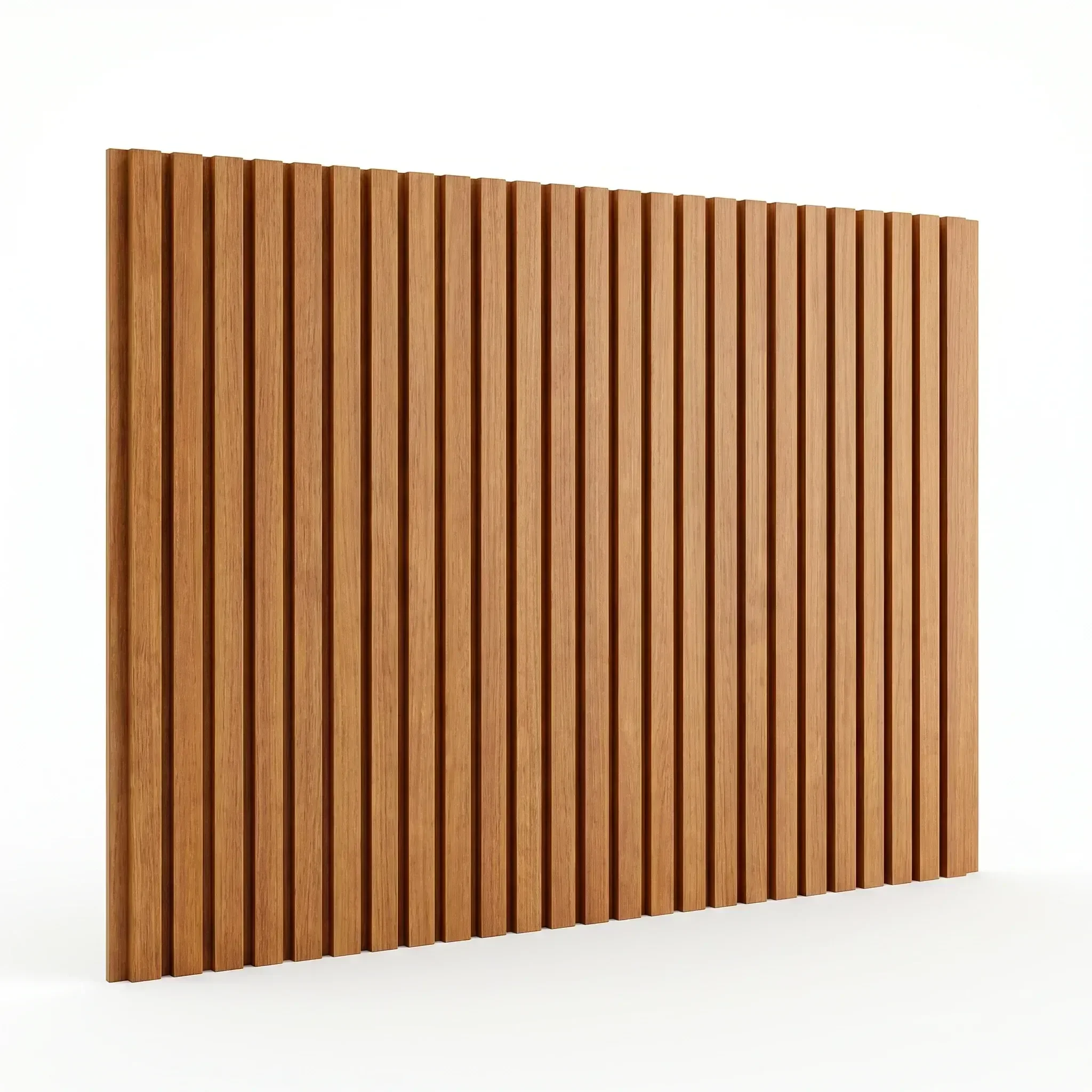 Kit 14 Placas Ripadas Autocolantes em MDF 197,5x60cm Amadeirado Onedoor Branco Onewall