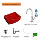 Ver imagem 3 de Kit Cuba Rt41 com Torneira 1198 Metal e Válvula Click 1 Polegada G e Sifão Cromado e Flexível Compac