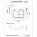 Ver mais imagens de Kit Cuba Rt41 com Torneira 1198 Metal e Válvula Click 1 Polegada G e Sifão Cromado e Flexível Compac