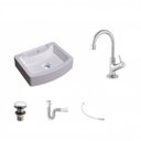 Ver imagem 2 de Kit Cuba Rt41 com Torneira 1198 Metal e Válvula Click 1 Polegada e Meia e Sifão Pvc e Flexível Compa