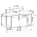 Ver imagem 7 de Gabinete de Banheiro C/ Cuba Oval Preta Balcão Suspenso Pia