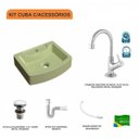 Ver imagem 3 de Kit Cuba Rt41 com Torneira 1198 Metal e Válvula Click 1 Polegada e Meia e Sifão Pvc e Flexível Compa