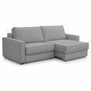 Ver imagem 2 de Sofá Sala de Estar Nilo Retratil Manual 240cm 4 Lugares Bouclê Cinza M1 - Monari Design