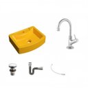 Ver imagem 2 de Kit Cuba Rt41 com Torneira 1198 Metal e Válvula Click 1 Polegada e Meia e Sifão Cromado e Flexível C