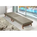 Ver imagem 2 de Cama Portátil Dobrável Cinza Claro C/pés Madeira Espuma D26 Multifuncional