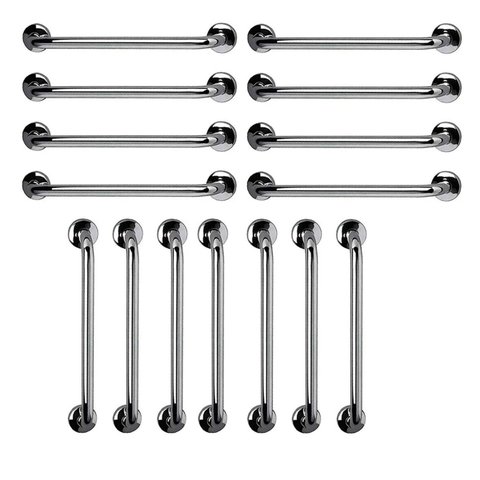 Barra Apoio 60cm Aço Inox Kit 15 Unidades Idoso Gestante Criança Acessibilidade Deficiente Segurança