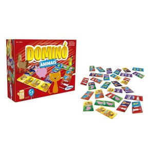 Dominó Animais Xalingo Brinquedos
