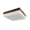 Ver imagem 1 de Luminária Plafon de Madeira Quadrado Sobrepor 30cm - Tabaco - 3044