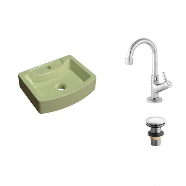 Kit Cuba RT41 com Torneira 1198 Metal e Válvula Click 1 Polegada G Compace - 2