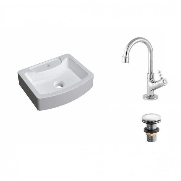 Kit Cuba RT41 com Torneira 1198 Metal e Válvula Click 1 Polegada G Compace - 2