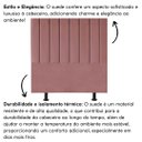 Ver imagem 5 de Cabeceira Estofada Cama Box Solteiro 90 Cm Mavie Suede:rosê