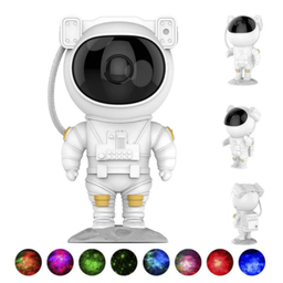 Luminária Projetor Estrelas Astronauta Tema Espaço Galaxy - 3