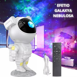 Luminária Projetor Estrelas Astronauta Tema Espaço Galaxy - 4