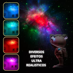 Luminária Projetor Estrelas Astronauta Tema Espaço Galaxy - 5