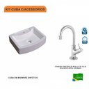 Ver imagem 3 de Kit Cuba Rt41 com Torneira 1198 Metal 1/4 Volta Compace