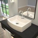 Ver imagem 1 de Kit Cuba Rt41 com Torneira 1198 Metal 1/4 Volta Compace