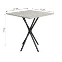 Ver imagem 4 de Conjunto Mesa com 4 Cadeiras 541.Sli e Tampo Quadrado Diamante Preto/Cinza